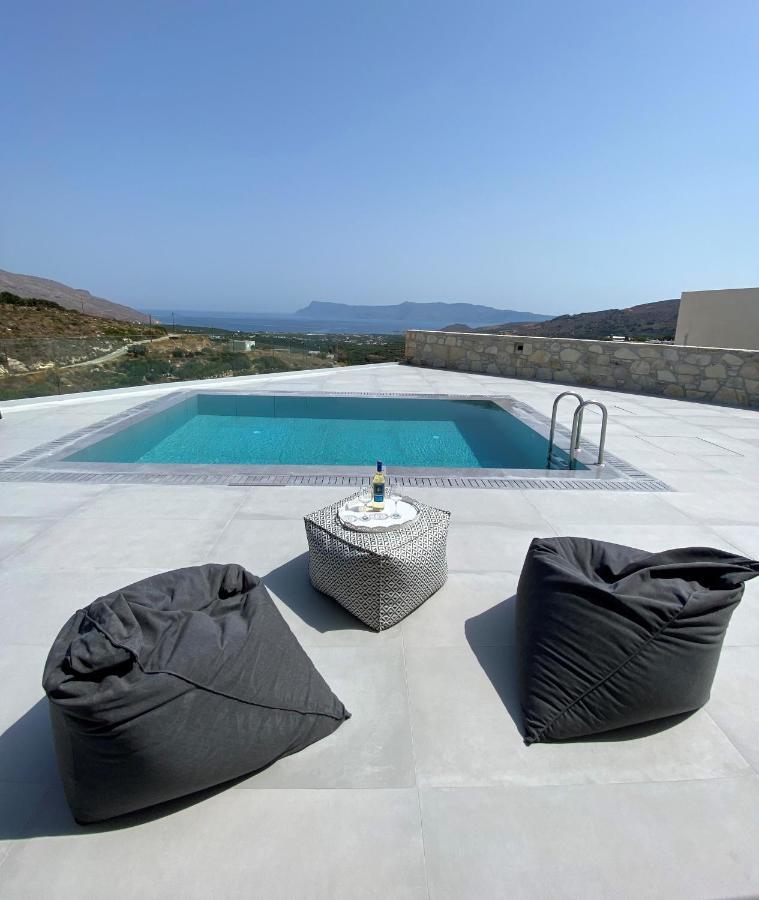 Luxurious Villa Cretan Aura With Private Heated Pool, Jacuzzi And Playroom Agios Ioannis  Eksteriør bilde