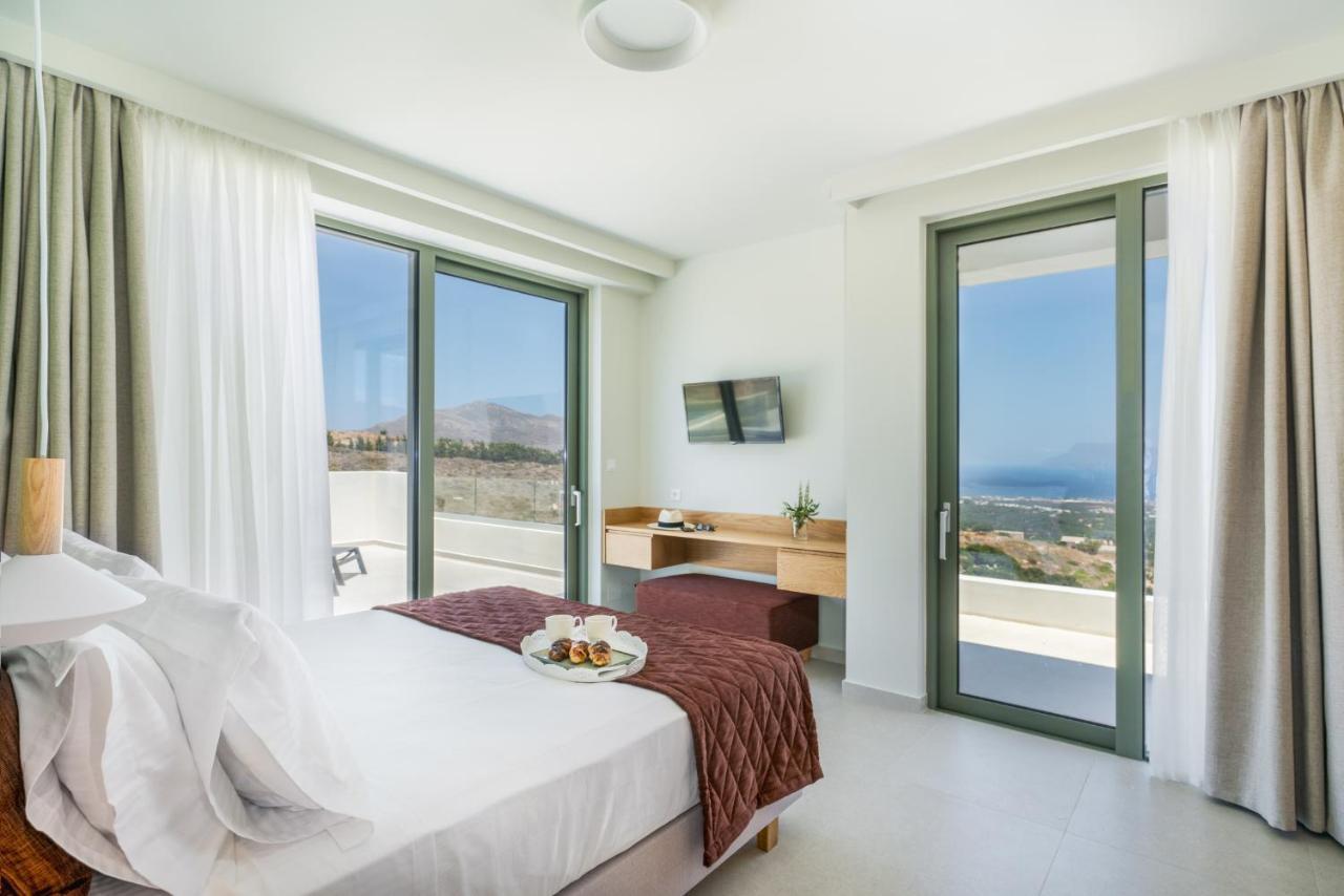 Luxurious Villa Cretan Aura With Private Heated Pool, Jacuzzi And Playroom Agios Ioannis  Eksteriør bilde