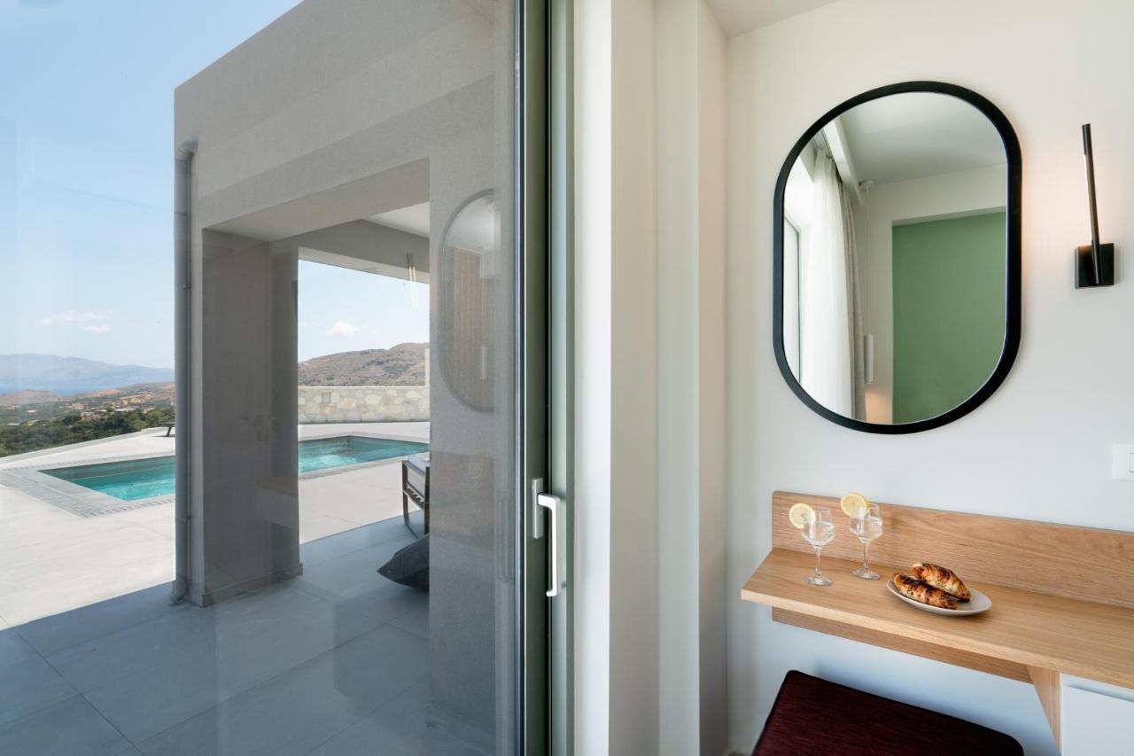 Luxurious Villa Cretan Aura With Private Heated Pool, Jacuzzi And Playroom Agios Ioannis  Eksteriør bilde